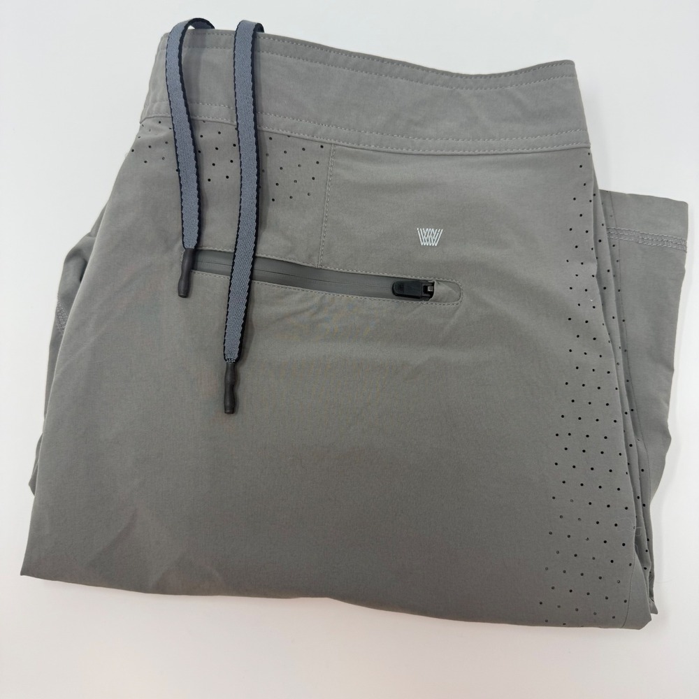 Mack Weldon Men's Stealth Performance Stretch‎ Shorts Perforated Pockets Large